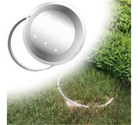 Tapa de alcantarilla Redonda Reforzada de 65 cm para Jardines, entradas de vehículos y Uso Comercial - Tapa Oculta para fosa séptica, Cubierta empotrada para Pozo de Aguas residuales, soluci