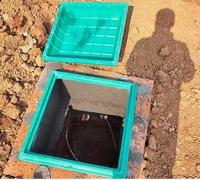 tapa de alcantarilla Square Manhole Covers and Frames, Customized Invisible Recessed Design Sewage Tank Covers, Portable Septic Tank Covers Decorative, Water Well Pump Covers(35 2/5x35 2/5in)