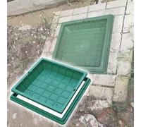 Tapa de alcantarilla, Tapa Cuadrada Resistente para Pozo de Aguas residuales, Tapa de Repuesto para Tanque séptico con Capacidad de Carga de 300 kg, de 16x16 Pulgadas a 32x32 Pulgadas, Tapa