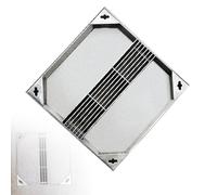 Tapa de Alcantarilla, Tapa de Alcantarilla Incrustada con Marco de Drenaje, Tapa Invisible de Acero Inoxidable 304, para Aceras Urbanas/Lugares Turísticos(40x40x5cm/15.5x15.5x2")