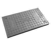 Tapa de alcantarilla，Tapa de registro， Tapa de tanque séptico empotrada, cuadrada, sólida, polímero fibra vidrio integrado, for inspección alta resistencia(60cm(23.6in))