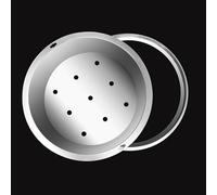 Tapa de alcantarilla, Tapa Redonda de Acero Inoxidable de Alta Resistencia, Tapa de inspección Reforzada para Calles y Carreteras urbanas, Tapa metálica de Grado Comercial de 17 Pulgadas, di