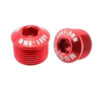 Tapa de aleación de aluminio para pedal de bicicleta para rosca M14, protector de polvo resistente a la oxidación de alta resistencia para reparación de pedales de bicicleta, acabado limpio, paquete