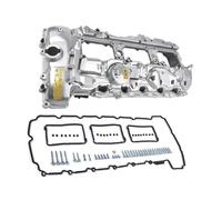 Tapa de balancines Cubierta De Válvula De Motor De Aluminio Para N55 135i 335i 435i 535i 640i 740i 535i XDrive X3 X5 X6 3.0L Cubierta De Culata 11127570292 Tapa de culata(Sliver)