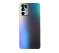 Tapa de batería + adhesivo de doble cara + lente compatible con Oppo Reno 6 5G PEQM00 CPH2215 CPH2251 Repuesto Cristal Trasero Back Cover Retro Carcasa trasera trasera carcasa trasera carcasa trasera