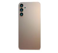 Tapa de batería + lente + adhesivo de doble cara compatible con Samsung Galaxy A34 5G SM-A346B A346B (no con 4G) parte trasera trasera trasera carcasa de plástico duro + adhesivo de doble cara + lente