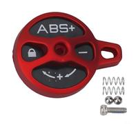 Tapa de bloqueo de horquilla de bicicleta de carretera, cubierta de bloqueo de supensión, kit de montaje de bloqueo manual para SR/Suntour, XCR/XCM, material ABS, negro/rojo (rojo)