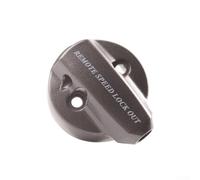 Tapa de bloqueo remoto de horquilla de bicicleta compatible con Rockshox Xcm para Xcr Raidon para Epicon, perilla de interruptor de suspensión de aleación de aluminio rojo (A)