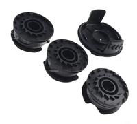 Tapa de bobina de repuesto y bobina de hilo para Bosch ART 23 26 SL 24 27 30 recortadora de plástico resistente, fácil montaje, larga duración, 1 tapa + 3 bobinas