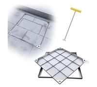 Tapa de boca de acero inoxidable, tapa de acceso de 26 x 20 pulgadas para nivel del suelo, ideal para cubiertas de tanque séptico y soluts de drenaje, diseño pesado