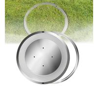 Tapa de boca oculta redonda de acero inoxidable con cubierta de césped para entradas, escuelas privadas y parques infantiles (80 cm)