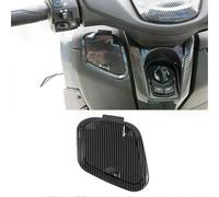Tapa de bolsillo lateral de almacenamiento para motocicleta, estilo fibra de carbono ABS, para NMAX