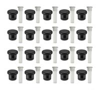 Tapa de boquilla con red de filtro, compatible con cabezales de aspersor Hunter, plástico ABS resistente, accesorio para riego de jardín, fácil instalación, color negro (5 unidades) (20 unidades)