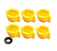 Tapa de boquilla de pulverización de liberación rápida con junta para aspersores de jardín y pulverizadores agrícolas diseñada para un fácil manejo y pulverización precisa (6 piezas)