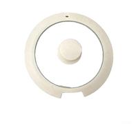 Tapa de borde de silicona superior de vidrio para utensilios de cocina, diseño tolerante al calor que reduce el riesgo de quemaduras durante el manejo y ajuste de la tapa (B 20 cm)