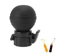 Tapa de botella de refresco, silicona a prueba de fugas, bebida carbonatada Fizz Keeper, tapón protector de bomba de aire de soda para bebidas de cerveza (Negra)