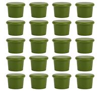 Tapa de botella de tapón de vino de 20 piezas, tapa de silicona de calidad alimentaria para vinagrera de bebidas y cerveza (Verde)
