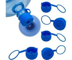 Tapa de Botella Reutilizable de 3 y 5 Galones, Repuesto de Silicona de 55 mm Antiderrames, Antisalpicaduras y Dispensadora de Agua (Paquete de 3)
