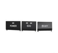 Tapa de botón de interruptor de consola central para BMW E90 E92 E93 para modelos M3 2005 a 2012 OE 61317841136 Kit de reparación de molduras interiores de plástico acabado negro paquete de tres
