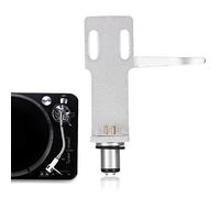 Tapa de cabezal de fono, tapa de cabezal de repuesto para tocadiscos LP con cables, 4 cables +2 pares de tornillos, diseño profesional, para tocadiscos/pastillas de uso general(Plata)