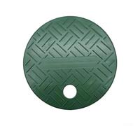 Tapa de caja de riego para sistemas de paisajismo, cubierta de plástico verde para cajas de agua enterradas, tapa de acceso al aire libre, se adapta a tamaños de 6, 10, 12 pulgadas, mantenimiento de