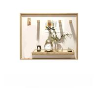 Tapa de caja eléctrica Caja de medidor Pintura decorativa distribución oclusión Bastidor Crema Viento(White,40x30cm)