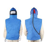 Tapa de Capucha de Chorro de arenas, Chal de Lona Máscara de Equipo Protector de Chorro de arenas Capucha Antipolvo Casco de Chorro de arenas para Pulverizar Corte de Lijado