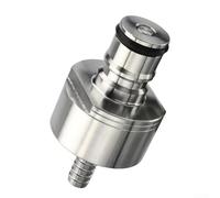 Tapa de carbonatación de acero inoxidable con bloqueo de bola para elaboración casera, llenado de contrapresión para botellas de PET, compatible con desconexiones de gas y líquidos para cerveza, jugo,