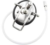 Tapa de carbonatación for barriles de cerveza casera (1 unidad) - Acero inoxidable 304 con tubo de silicona de 50 cm y piedra difusora de 2 micras