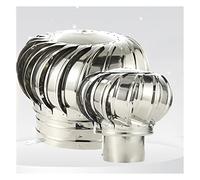 Tapa de chimenea, capota, tapa giratoria acero inoxidable, antitiro descendente(110mm/4.33in)