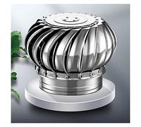 Tapa de chimenea,capota,ventilador turbina giratoria,tapa acero inoxidable, con base garra ahorro energía, techo, ventilación(200mm/7.87in)