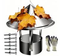 Tapa de chimenea cónica acero inoxidable 304, ideal for calentadores agua, estufas leña y camping. Fácil instalación. 180 mm/190 mm(200mm/7.9in)