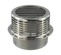 Tapa de chimenea de acero inoxidable de 110 mm, cubierta de ventilación de pared (150 mm)