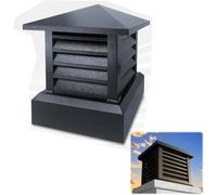 Tapa De Chimenea De Aleación De Aluminio Resistente A La Lluvia, De 10 A 26 Pulgadas - Diseño Cónico Y con Rejilla, No Requiere Tornillos, Cubierta Ideal para Chimeneas De Uso 15.8in