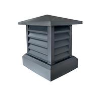 Tapa de chimenea de aluminio de varios tamaños: cubierta protectora contra la intemperie cuadrada de 25-70 cm for chimenea, horno y corona de chimenea(500x500mm/19.7x19.7in)