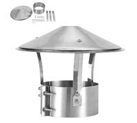 Tapa de Chimenea de nieve de lluvia, Sombreros para Chimeneas de Nieve de Lluvia, Tapa Sombrero De Chimenea cónica, Cubierta de chimenea de lluvia de techo redondo(100mm/4“)