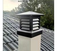 Tapa de chimenea, dispositivo de tapa de chimenea, remate de tubo de estufa, cubierta de chimenea de aluminio, tapa de chimenea for todo tipo de clima, casa de ventilación en el techo, protección cont