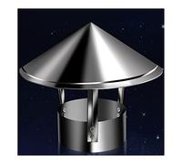Tapa de chimenea galvanizada para todo tipo de clima, 26 cm, parte superior cónica con capucha, protector de chimenea personalizable, cubierta ventilada para mejorar la el escape y la