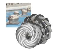 Tapa de chimenea impermeable para turbina, cubierta giratoria de 18 pulgadas, para chimenea, mejora la circulación del aire interior y es eficiente