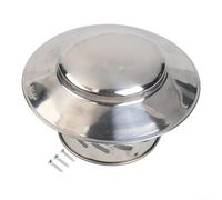 Tapa de chimenea para campana de escape de techo fabricada con acero inoxidable 304 para salida de aire fresco y protección de chimenea contra el clima y la vida silvestre (110 mm)