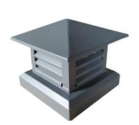 Tapa de chimenea, parte superior cónica resistente a la lluvia con diseño de Louvre, cubierta de ventilación para chimeneas, techos y uso al aire libre, evita daños por agua y mejora la ventilación