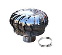 Tapa de Chimenea, Tapa giratoria de Acero Inoxidable para Chimenea, Chimenea giratoria, ventilación, respiraderos de Techo, Resistente a la Intemperie, Ventilador de turbina de Tec