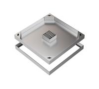 Tapa de cisterna Invisible, Tapa de Alcantarilla y Marco de Acero Inoxidable, cubierta de lavabo de captura, para Rejillas de Alcantarillado Canales(30 * 30cm/11.8 * 11.8in)