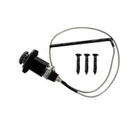 Tapa de clavija para guitarra acústica resistente a los impactos, 6,35 mm, textura de instalación rápida, ajuste universal, fácil instalación