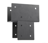 Tapa de columna resistente de 4 x 4 con tamaño real de 3 5 x 3 5 pulgadas, conector de haz de metal para un fuerte apoyo en postes de madera, adecuado para pabellón al aire libre y estabilidad de