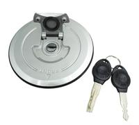 Tapa de combustible de bloqueo para motocicletas CBF150 y SDH150 - Construcción de aluminio de alta calidad con ajuste exacto modelo acabado plateado