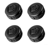 Tapa de combustible para motor XSZ40E de 129 cc con ventilación, pieza de repuesto de tapa de tanque de gas de plástico negro, diseño a prueba de fugas para maquinaria de jardín (4 piezas)