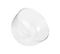 Tapa de cristal transparente para alimentos, 13 cm de ancho, 11 cm de alto