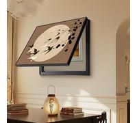 Tapa de Cuadro Eléctrico Decorativa - Estilo Minimalista, Pintura Artística para Pared, Fácil Instalación, Tapa Contador Luz para Salón y Pasillo I 55x45cm