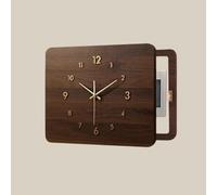 Tapa de Cuadro Eléctrico Decorativa Pintura para Esconder Cuadro de Luces con Marco de Aleación de Aluminio Cepillado Panel de Decoración de Pared Moderna(Left,24"x20")